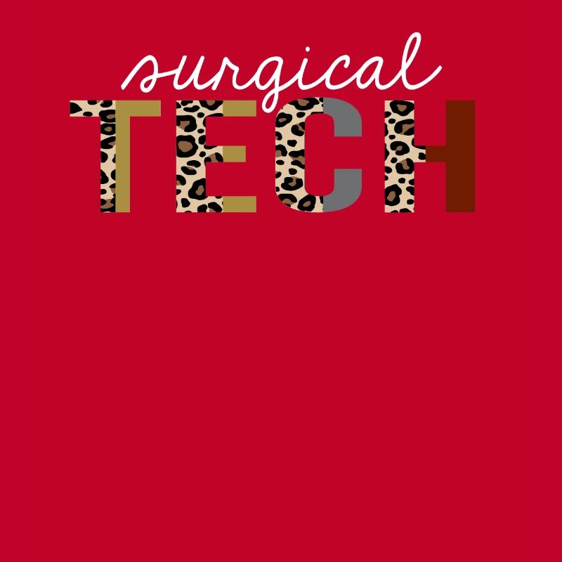 Surgical tech Leopard Print Funny Gift