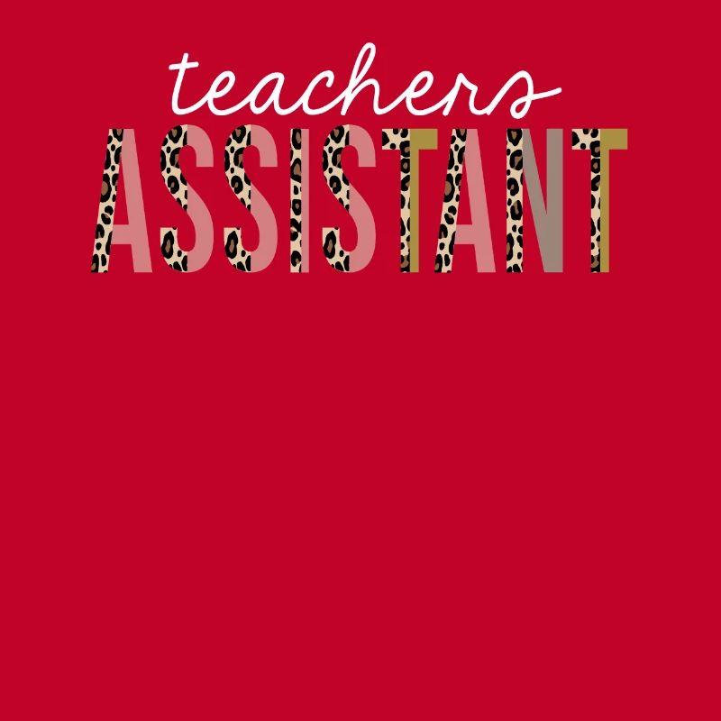 Lehrer Assistant Leopard Print lustiges Geschenk