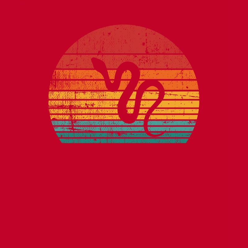 Snake Retro Reptile Python Idée cadeau