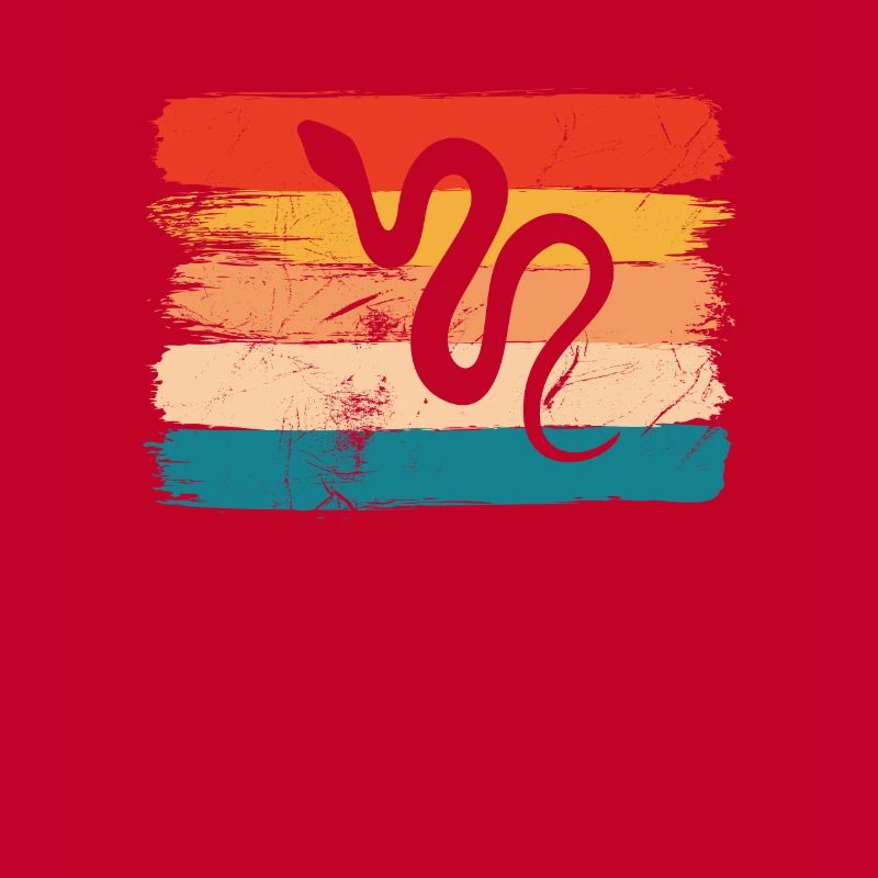 Snake Retro Reptile Python Idée cadeau