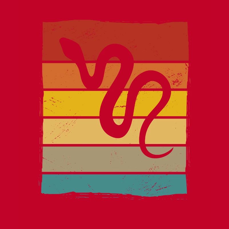 Snake Retro Reptile Python Gift idea