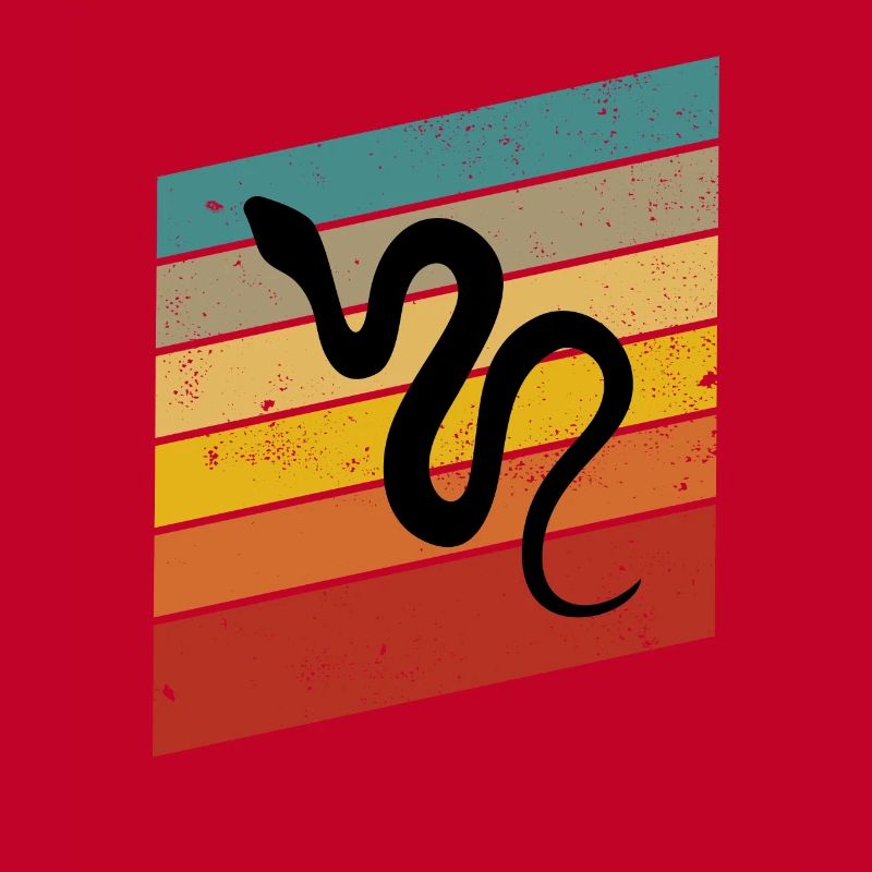 Snake Retro Reptile Python Gift idea