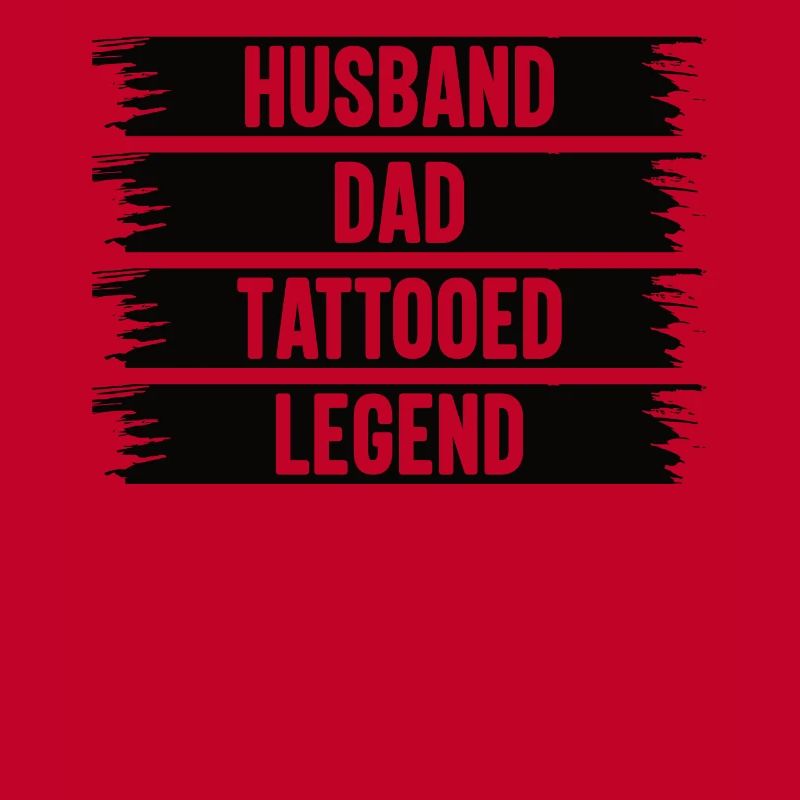 Vater Tattoo Bart Ehemann Papa Legende