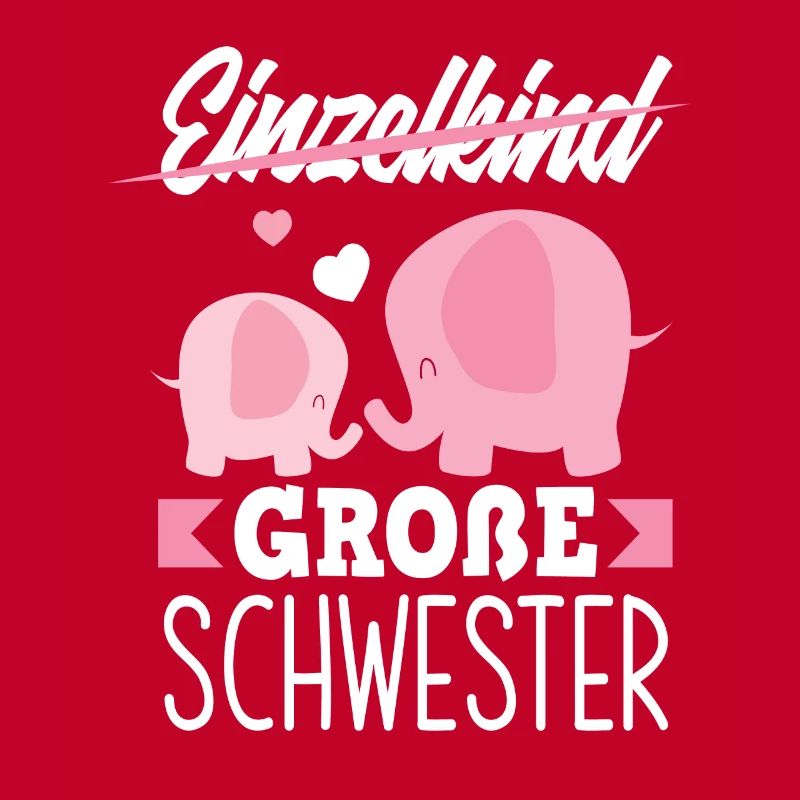 Süßes Ich Werde Große Schwester Elefant