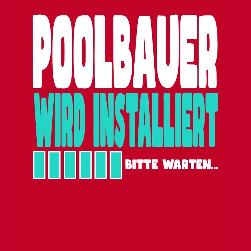 Poolbauer wird installiert