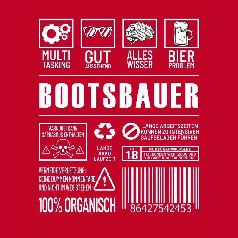 Bootsbauer Lustiger Beruf Spruch Schiffsbauer