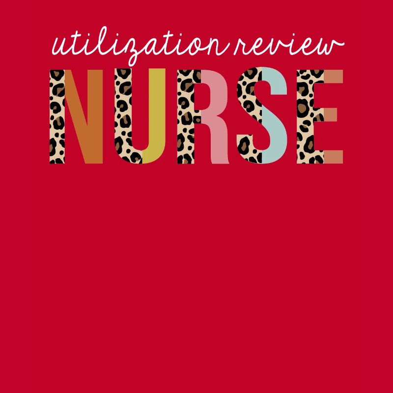 Utilization-Review Nurse Colorful Leopard Print