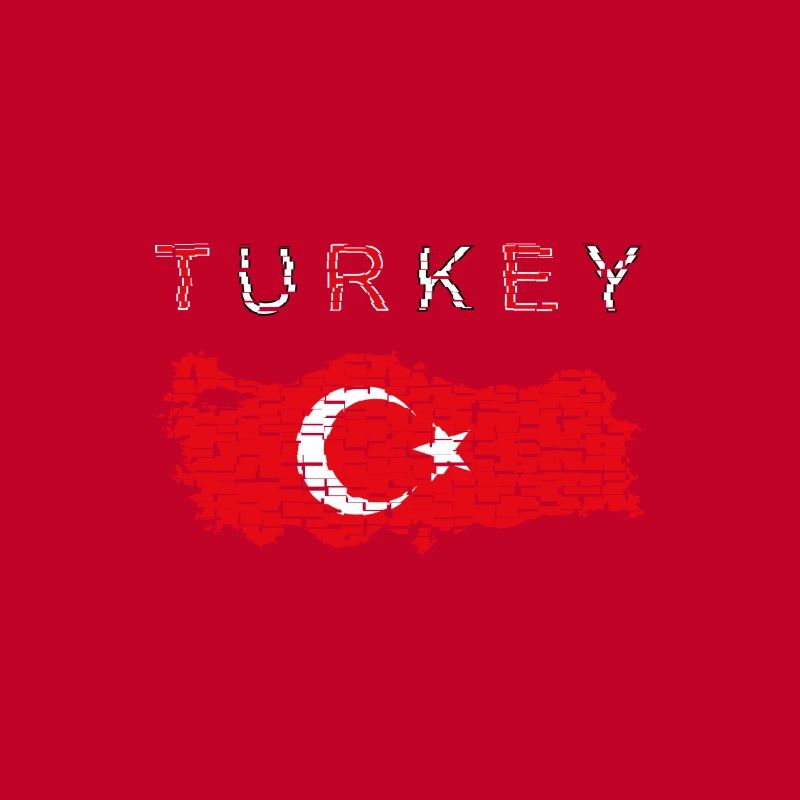 Turkey Map Flag