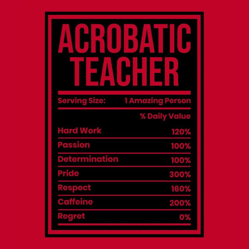 Acrobatics Teacher Serving Size Acrobat Gymnastics