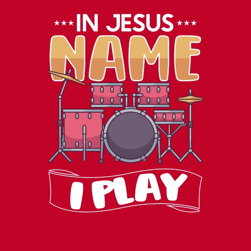 Drum Player Jesus Drum set Pick Jesus Drums Player