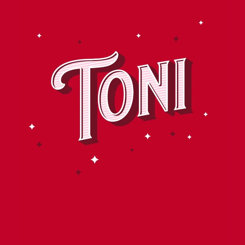 Toni's name personalized