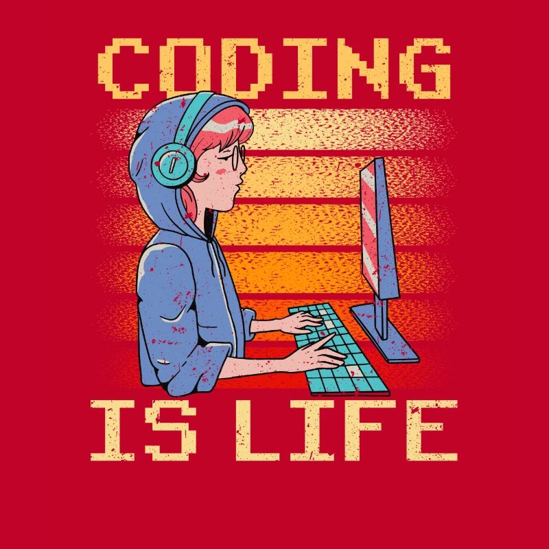 Coding Ist Leben Coder Code Programmierer