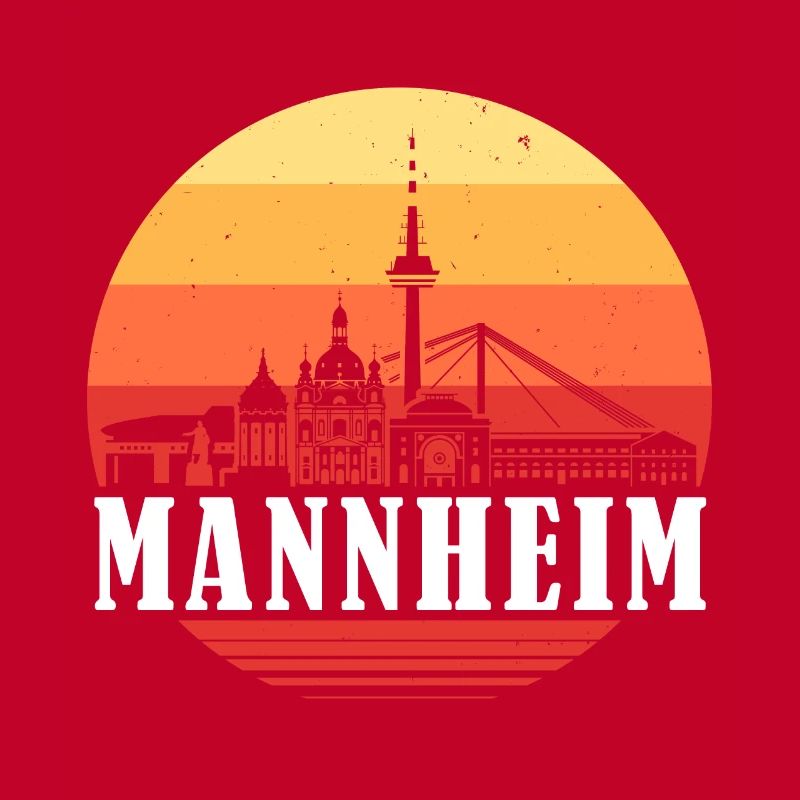 Mannheim Retro Skyline