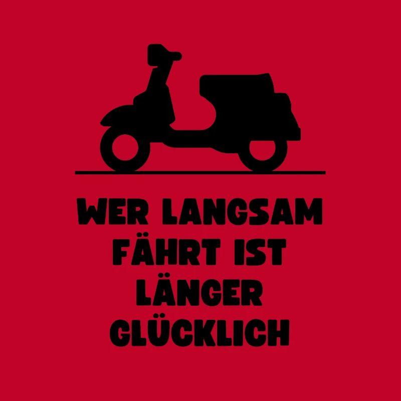 Passionierter Rollerfahrer oder Mofafahrer