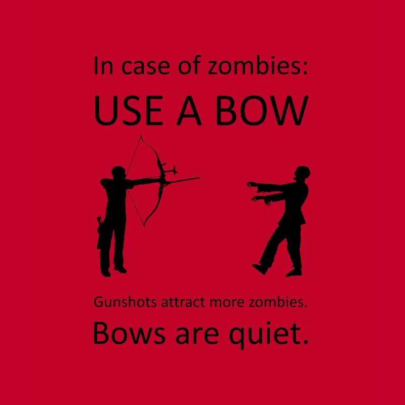 Use a bow Zombie Bogen Lustig