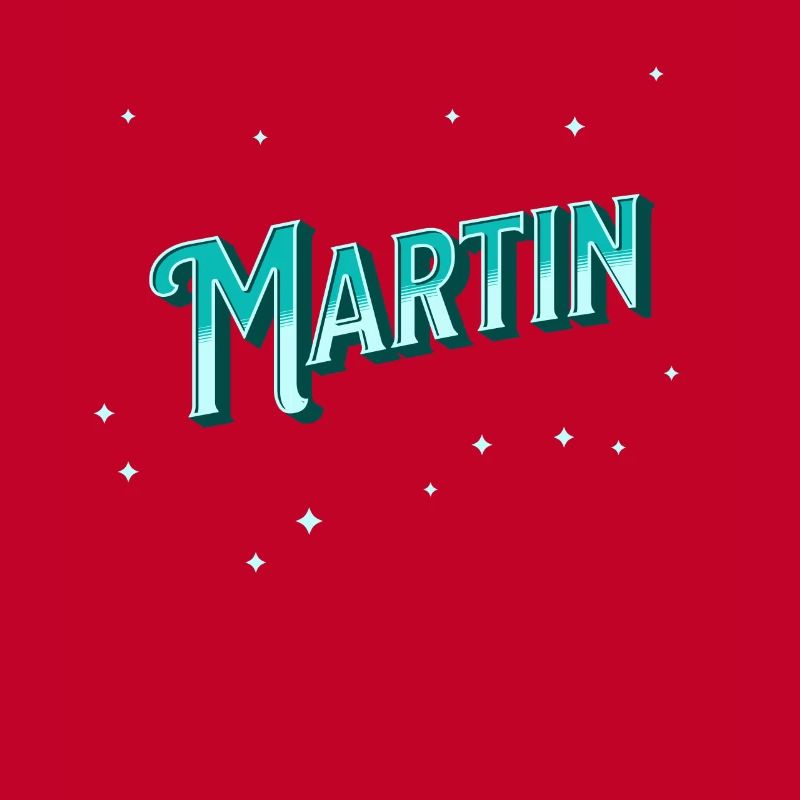 Martin's name personalized