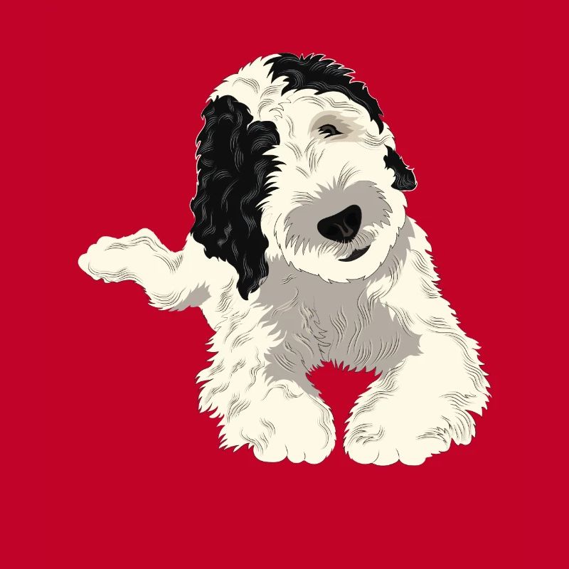 Cadeau de chien Sheepadoodle
