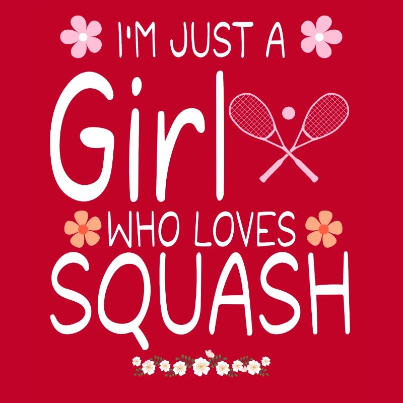 Ich bin nur ein Mädchen, das Squash liebt