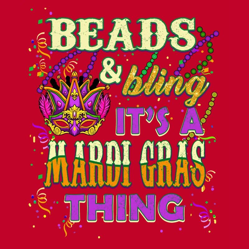 Perles et Bling C’est une chose de Mardi Gras