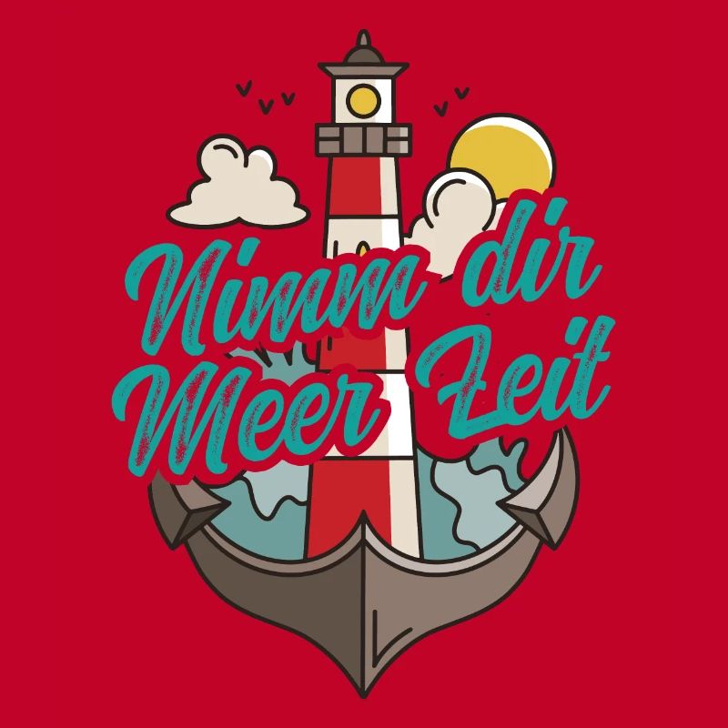 Nimm Dir Meer Zeit Nordsee Geschenk Leuchtturm