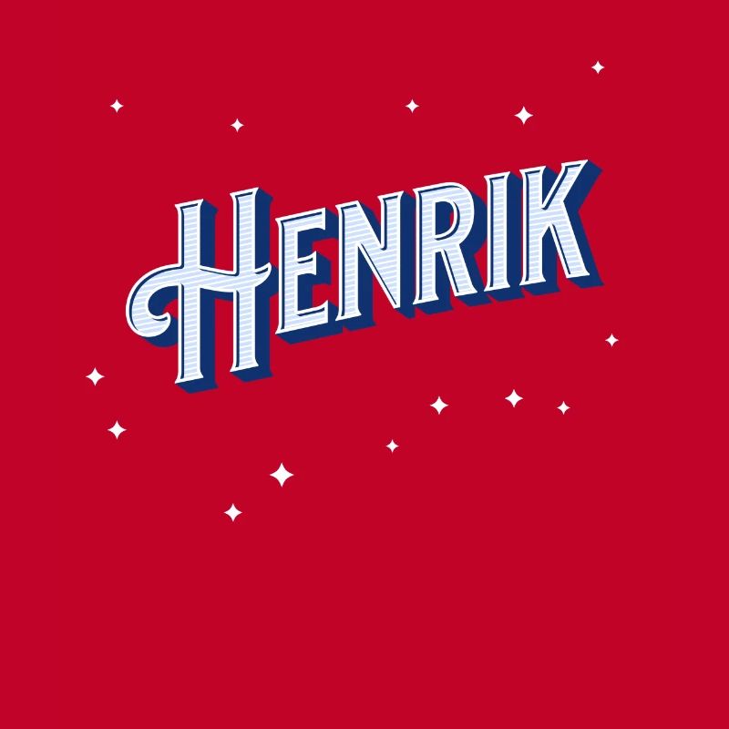 Henrik's name personalized