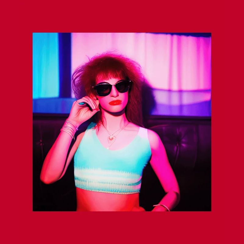 Retrowave Synthwave 80s Character Design