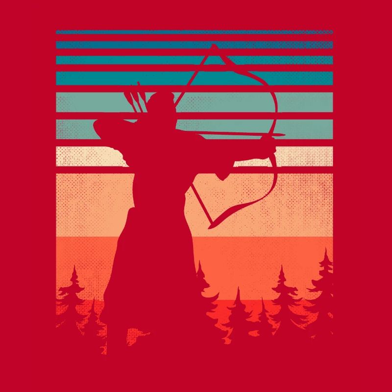 Archer avec arc et flèches