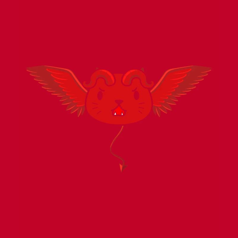 Cute devil cat