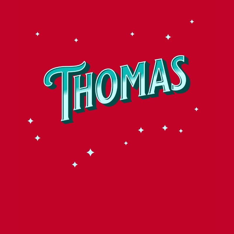 Thomas' name personalized