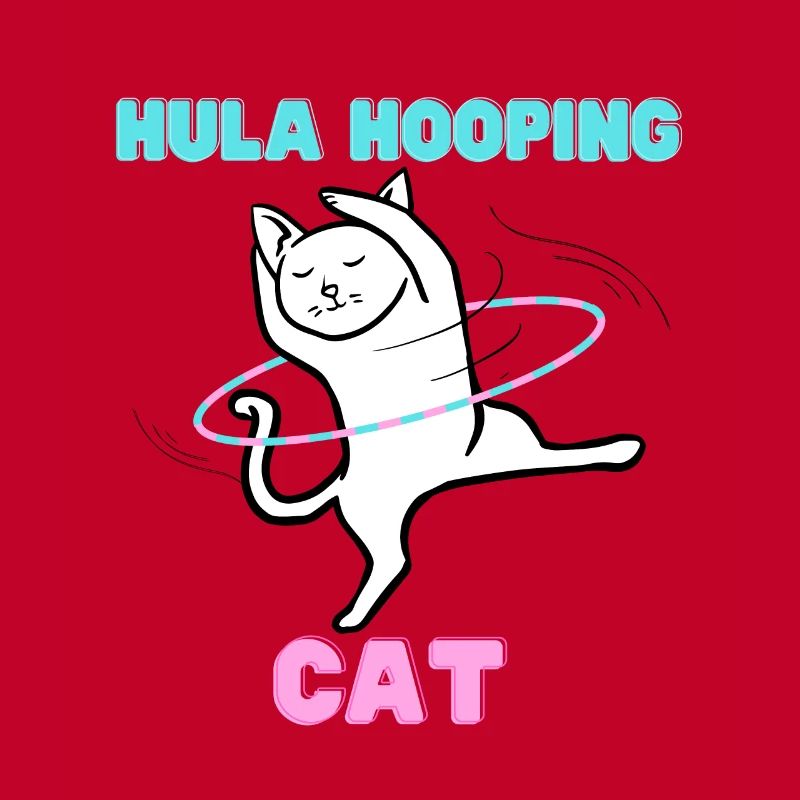 Hula Hooping Cat - Drôle de chat de danse