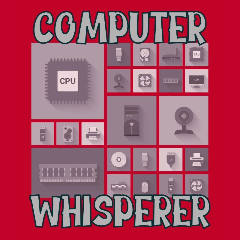 Computer Whisperer Support technique informatique Nerds Geeky
