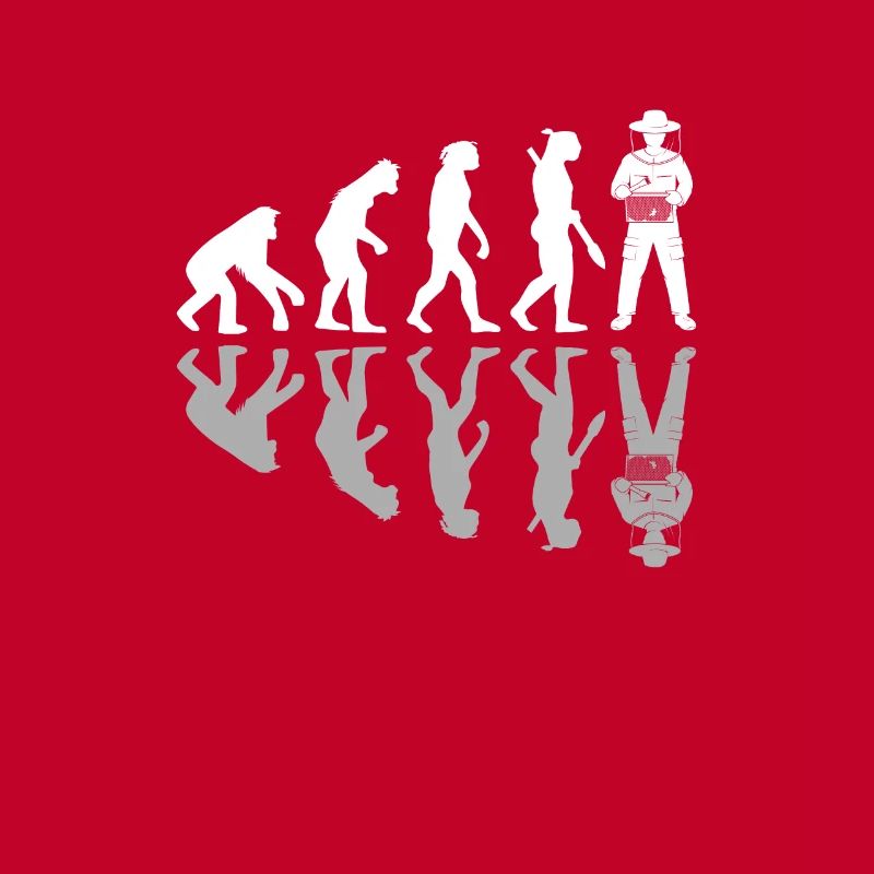 Human Evolution Funny Beekeping Beekeeper Honey