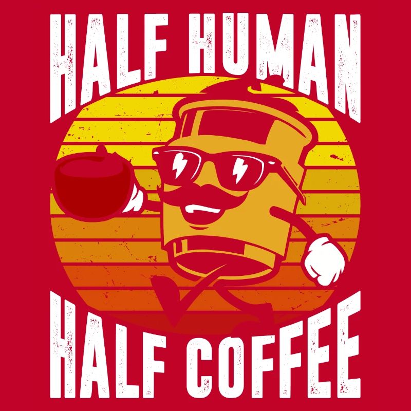 Half human half coffee
