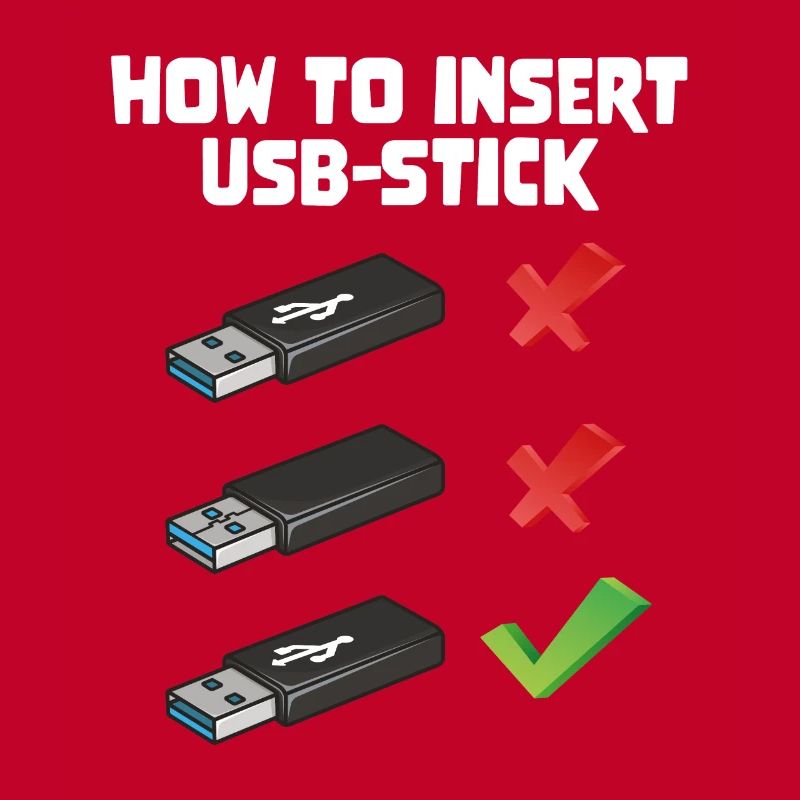 How To Insert USB Stick Funny Programmer Meme