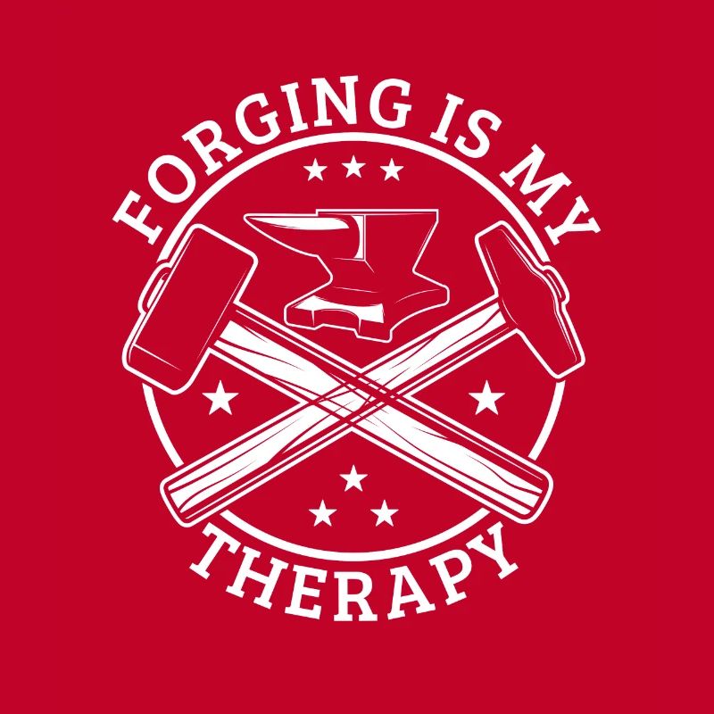Forging Is My Therapy Funny Blacksmithing Gift
