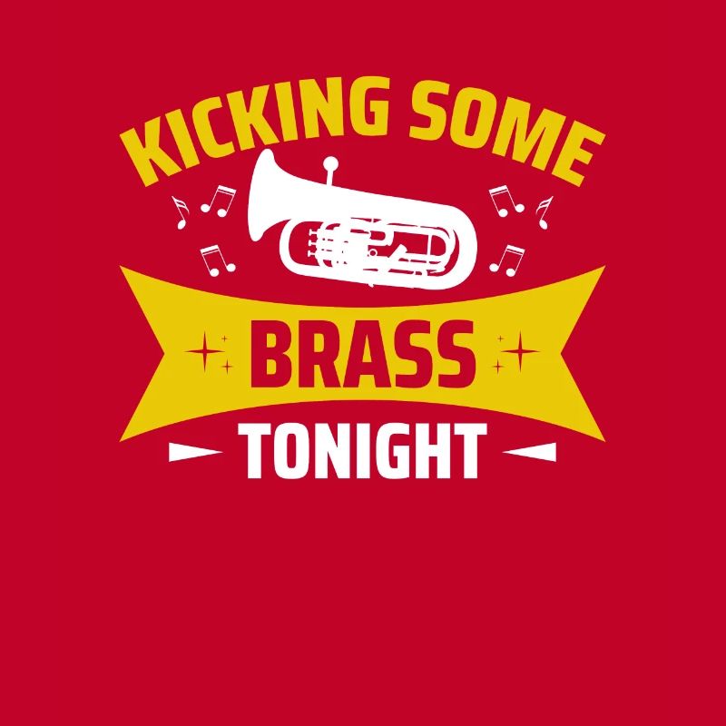 Deep brass marching baritone euphonium