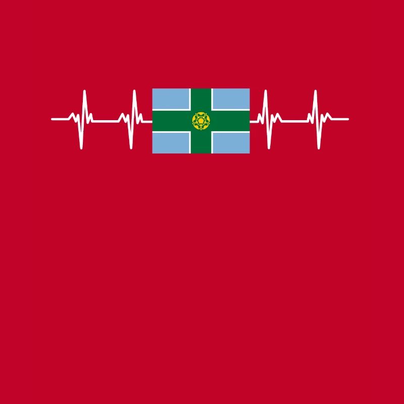 Drapeau du Derbyshire du Royaume-Uni