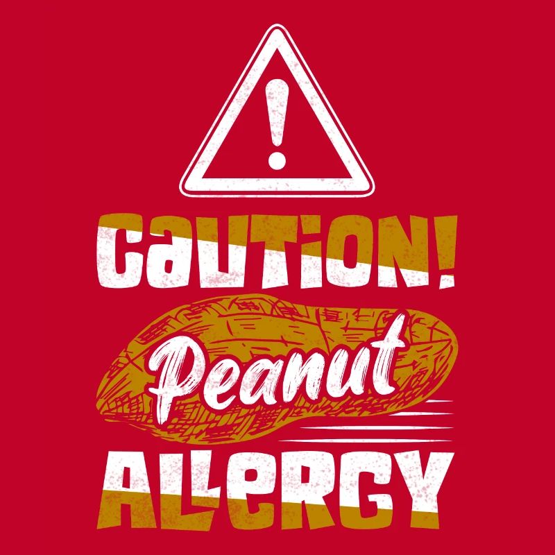 Caution! Peanut Allergy Nut Allergic Awareness