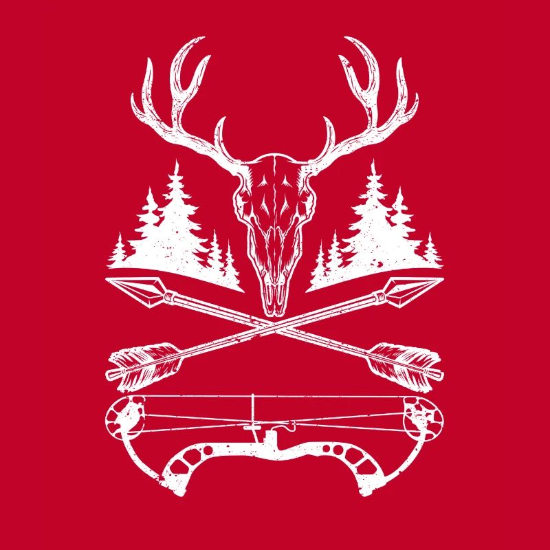 Hirsch Schädel Compound Bogen Elch Jagd
