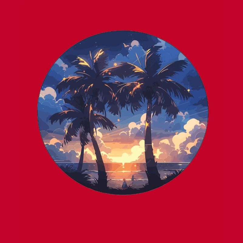 Palm tree palm tree palm tree sunset palm beach