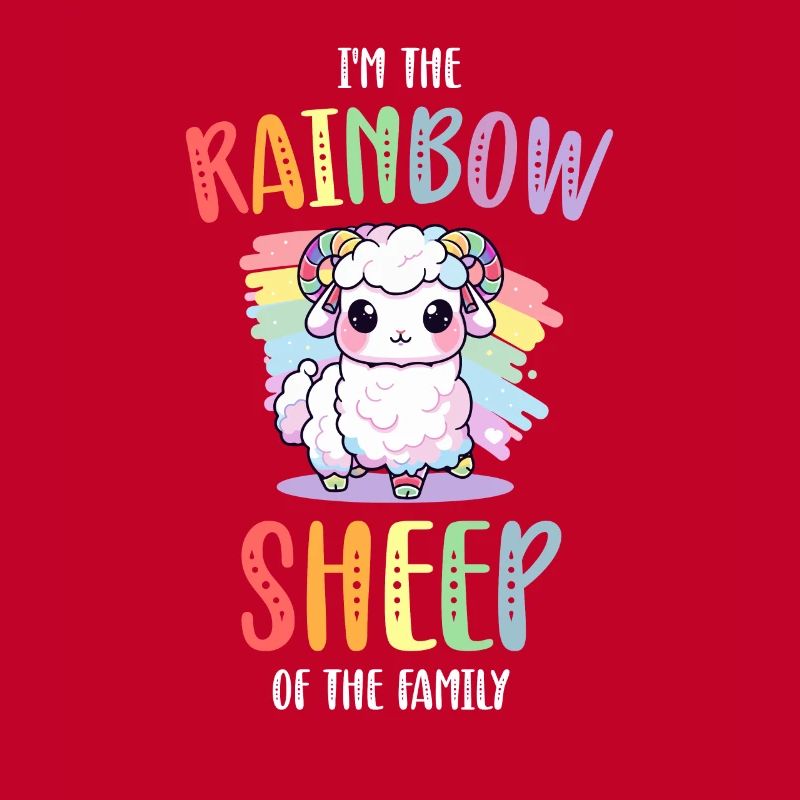 Rainbow Sheep LGBT Lesbian Gay Community Pride
