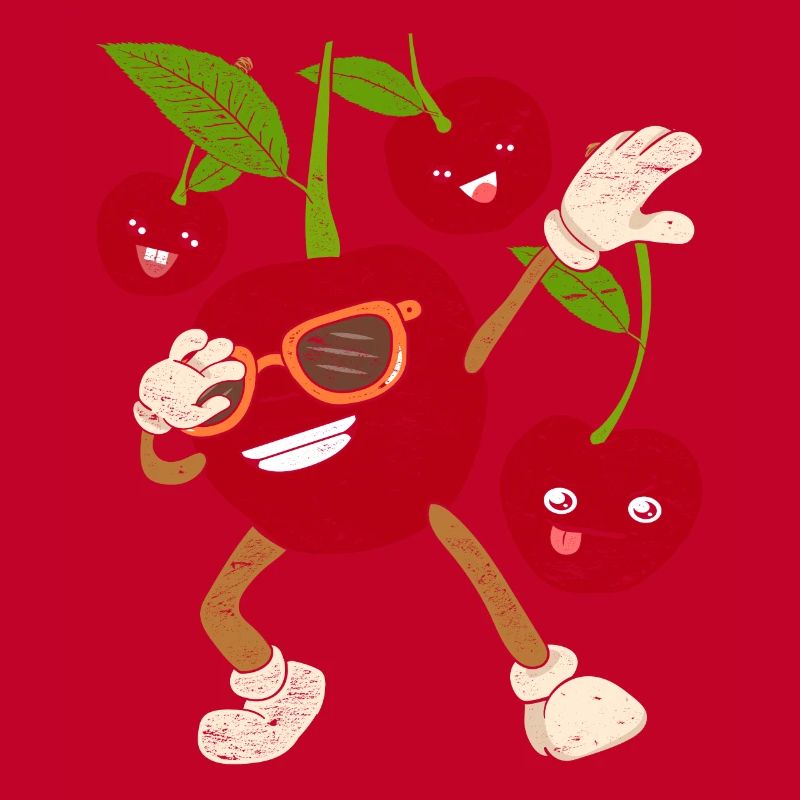 Cool Sunglasses Fruit Gift Dabbing Cherry