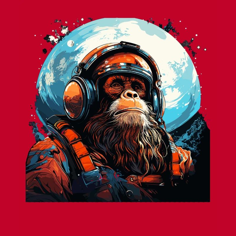 Outer Space Ape - Singe dans la galaxie Space Monkey