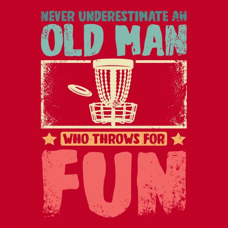 Never underestimate an old man throws disc golf