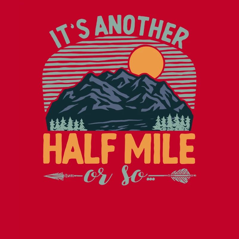 Es ist eine weitere halbe Meile oder so Bergwander