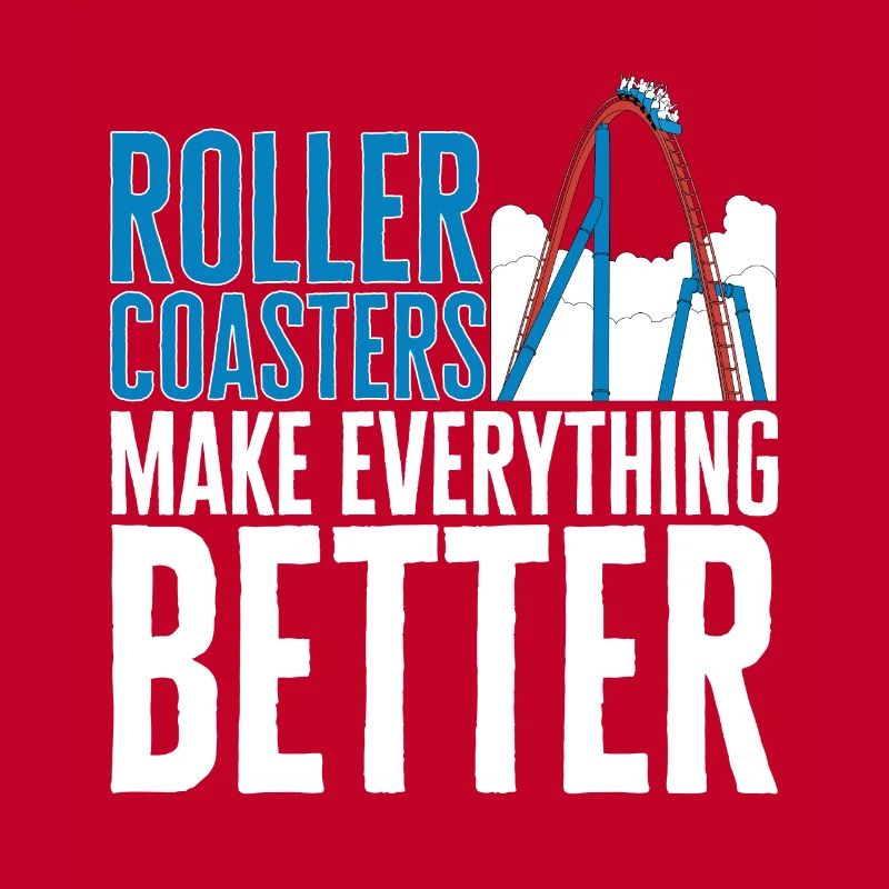 Achterbahn Rollercoaster Freizeitpark