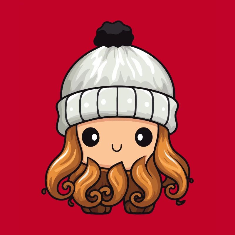 Oktopus Winter Krake Comic