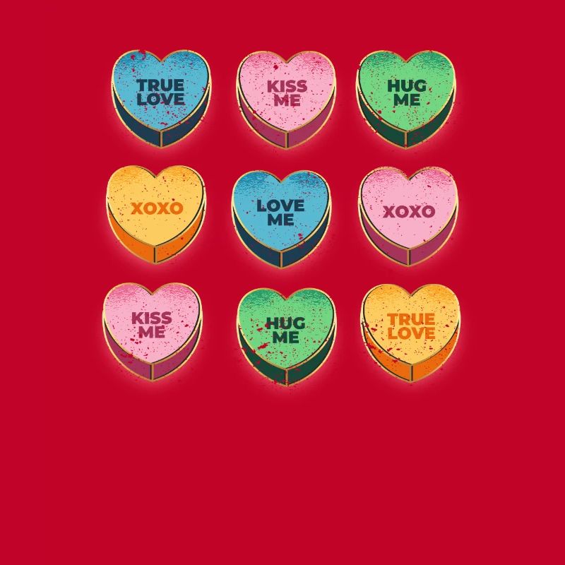 Joyeuse Saint-Valentin Candy Conversation Coeurs