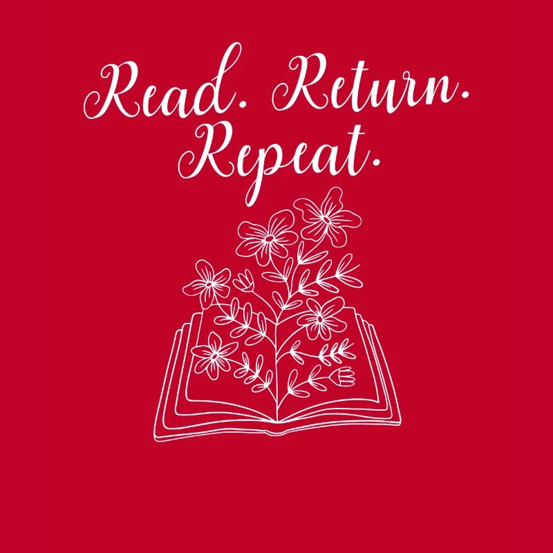 Library Worker Librarian Read Return Repeat Book