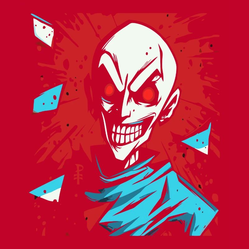 Grinning Evil Cartoon Nosferatu Vampire